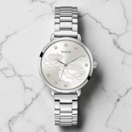 Montre Guess Flowers pour Femme Argenté