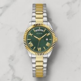 Montre Guess Coin Edge pour Femme Argenté Or