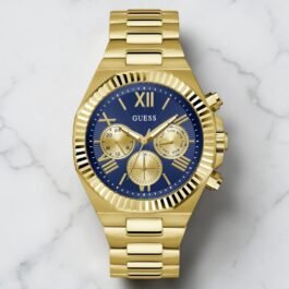 Montre Guess Equity pour Homme Or (Bleu)