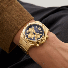Montre Guess Equity pour Homme Or (Bleu)