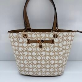 Sac À Bandoulière Guess Harlington Tote Marron clair