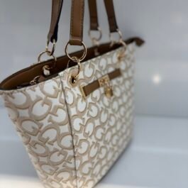 Sac À Bandoulière Guess Harlington Tote Marron clair