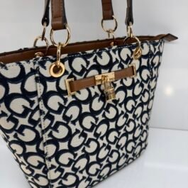 Sac À Bandoulière Guess Harlington Tote Bleu Marine M-B