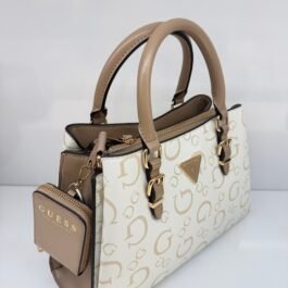 Sac À Bandoulière Guess Tamlin Blanc Marron