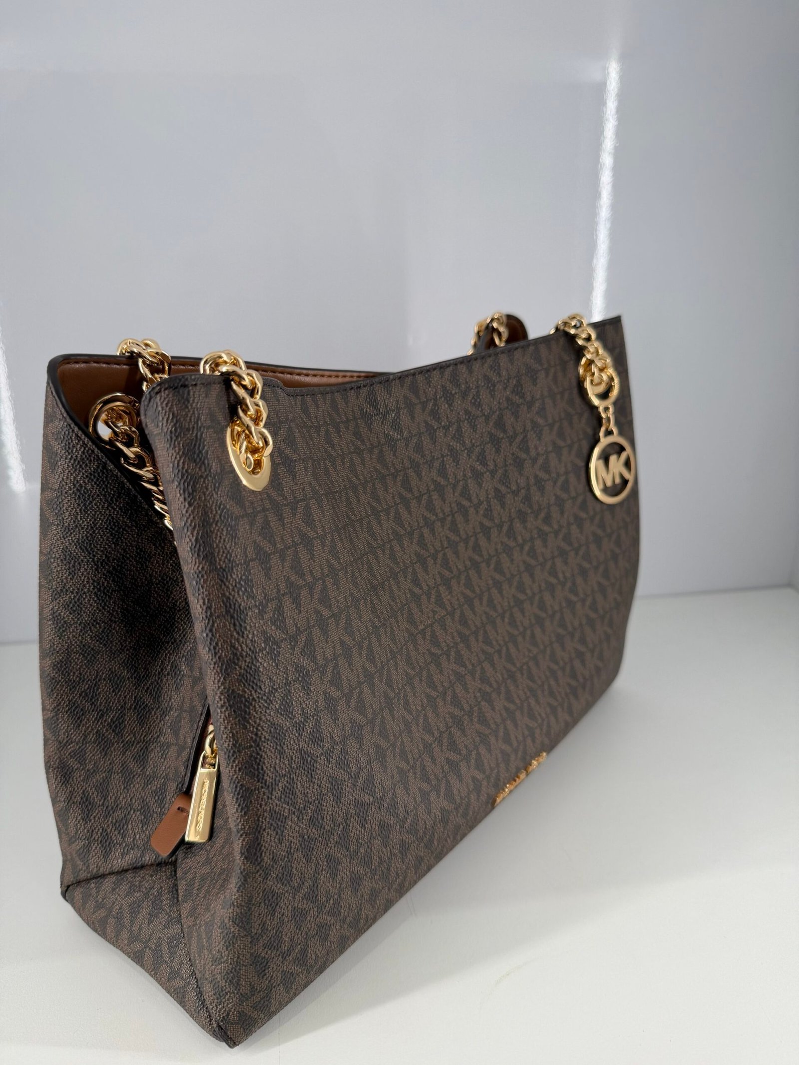Sac à Bandoulière Michael Kors Christina Marron L – Image 2