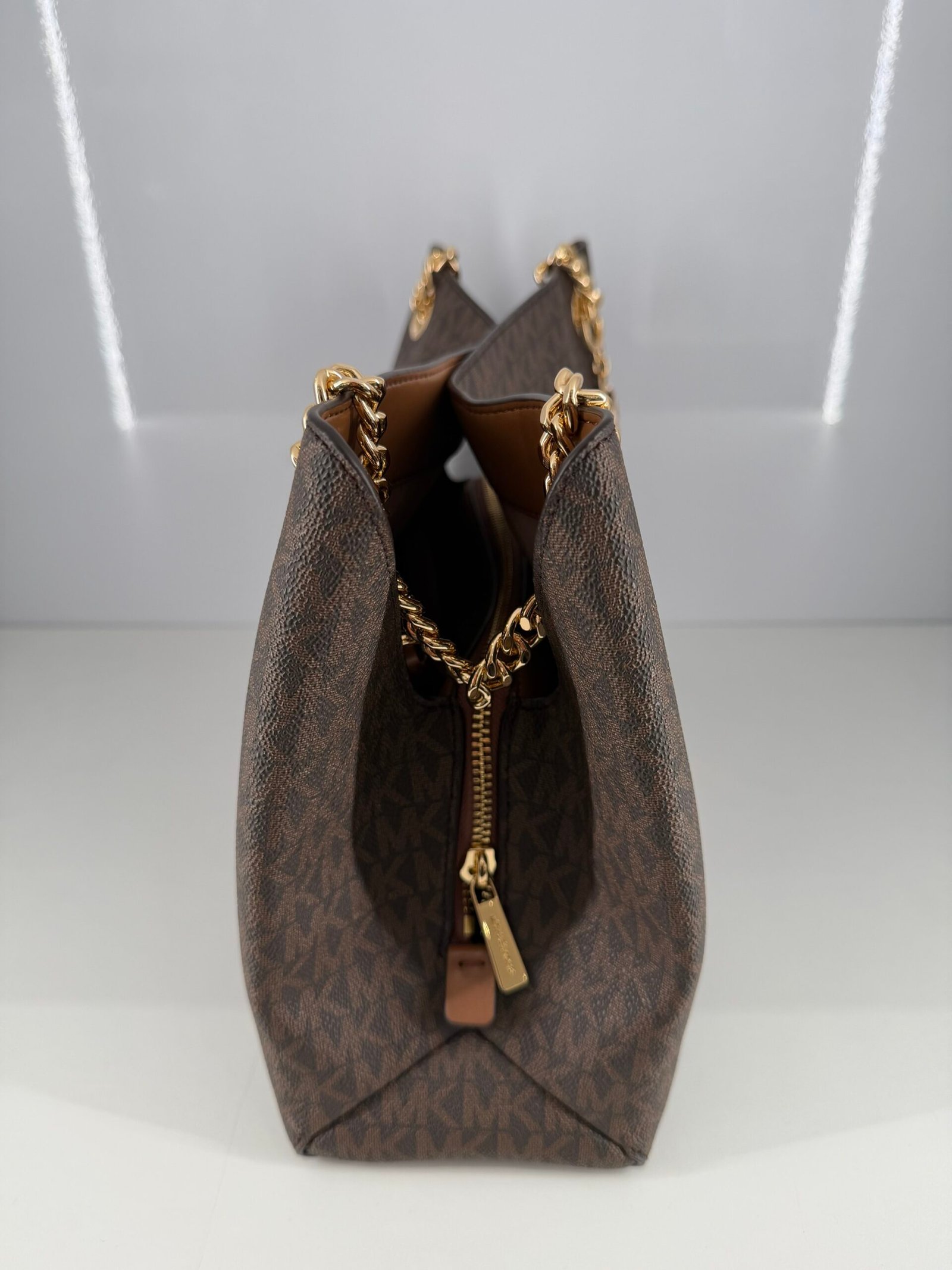 Sac à Bandoulière Michael Kors Christina Marron L – Image 4