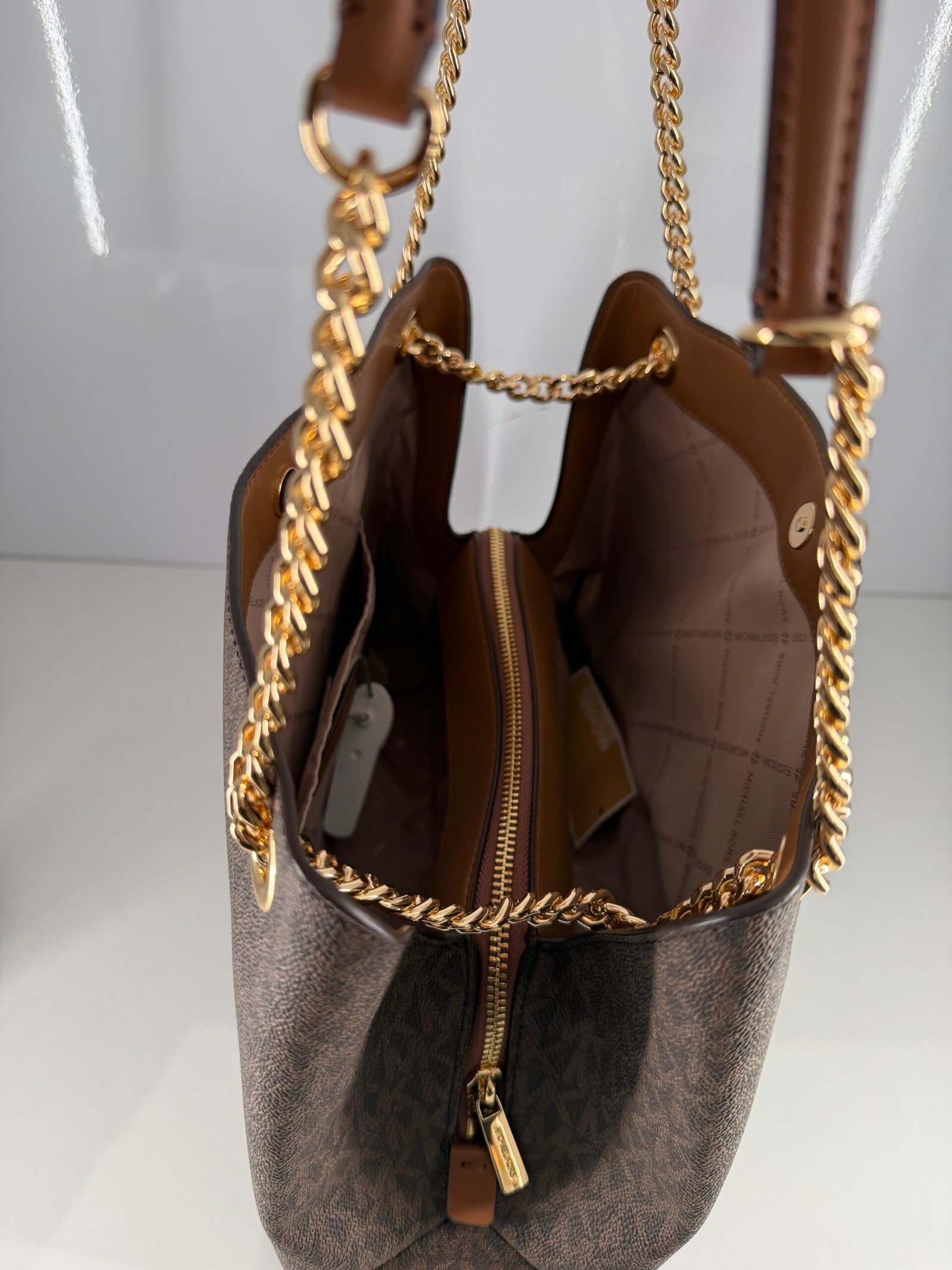 Sac à Bandoulière Michael Kors Christina Marron L – Image 6