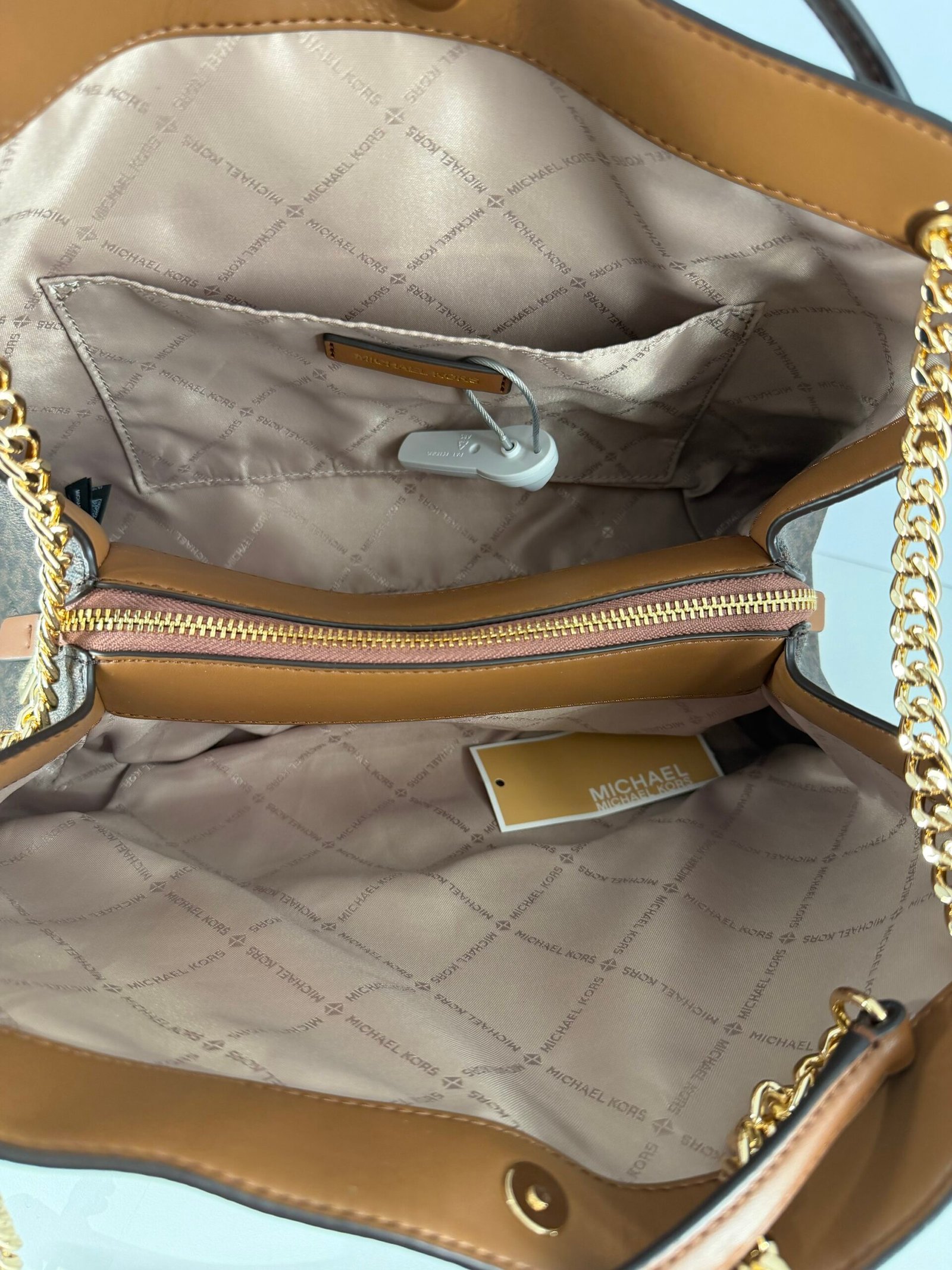 Sac à Bandoulière Michael Kors Christina Marron L – Image 5