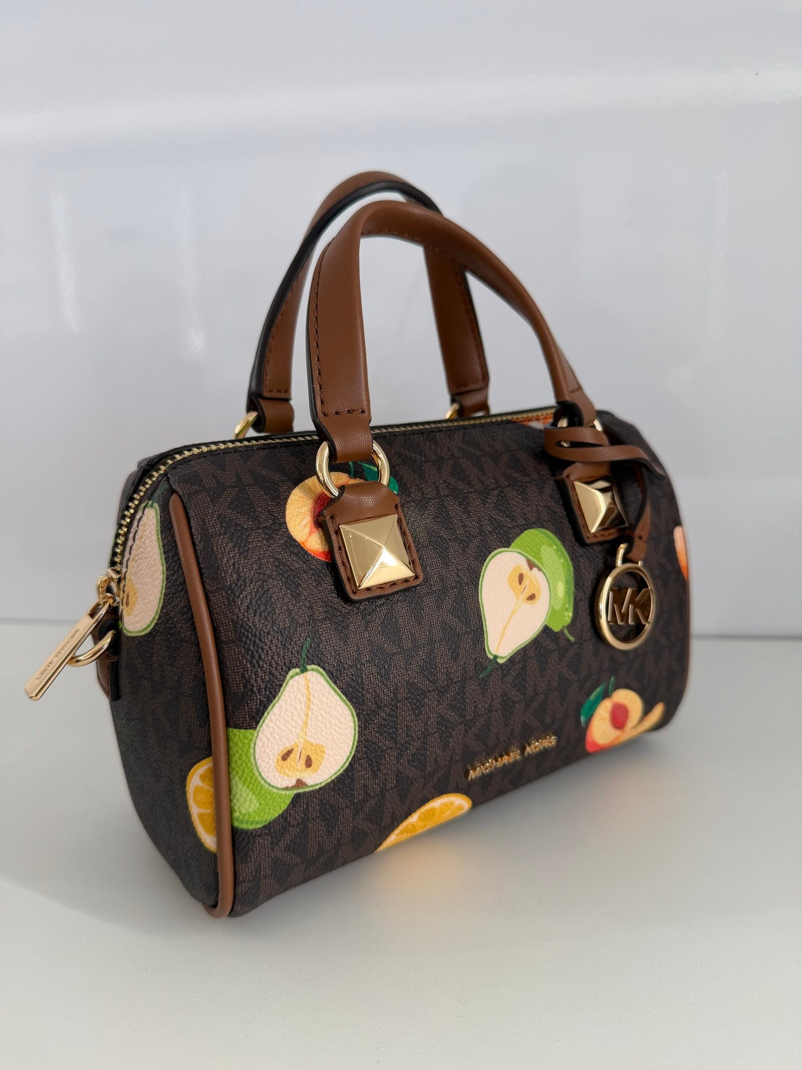 Mini Sac à Bandoulière Michael Kors Grayson Logo Brown XS – Image 2