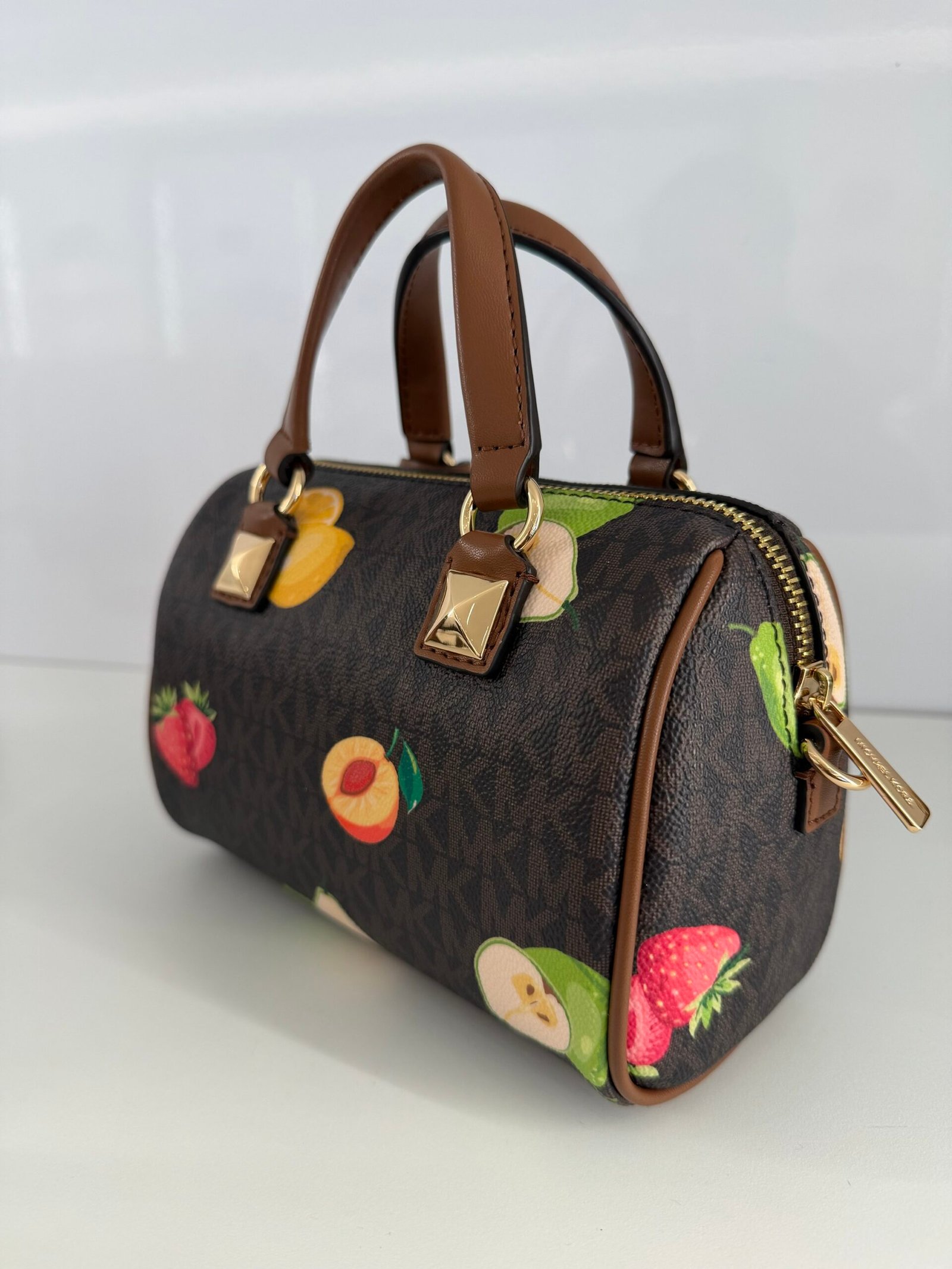 Mini Sac à Bandoulière Michael Kors Grayson Logo Brown XS – Image 3