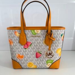 Sac à Bandoulière Michael Kors Eva Blanc Orange S