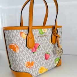 Sac à Bandoulière Michael Kors Eva Blanc Orange S