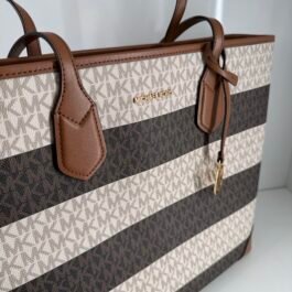 Sac à Voyage Michael Kors Eva Brown-Vanilla XXL