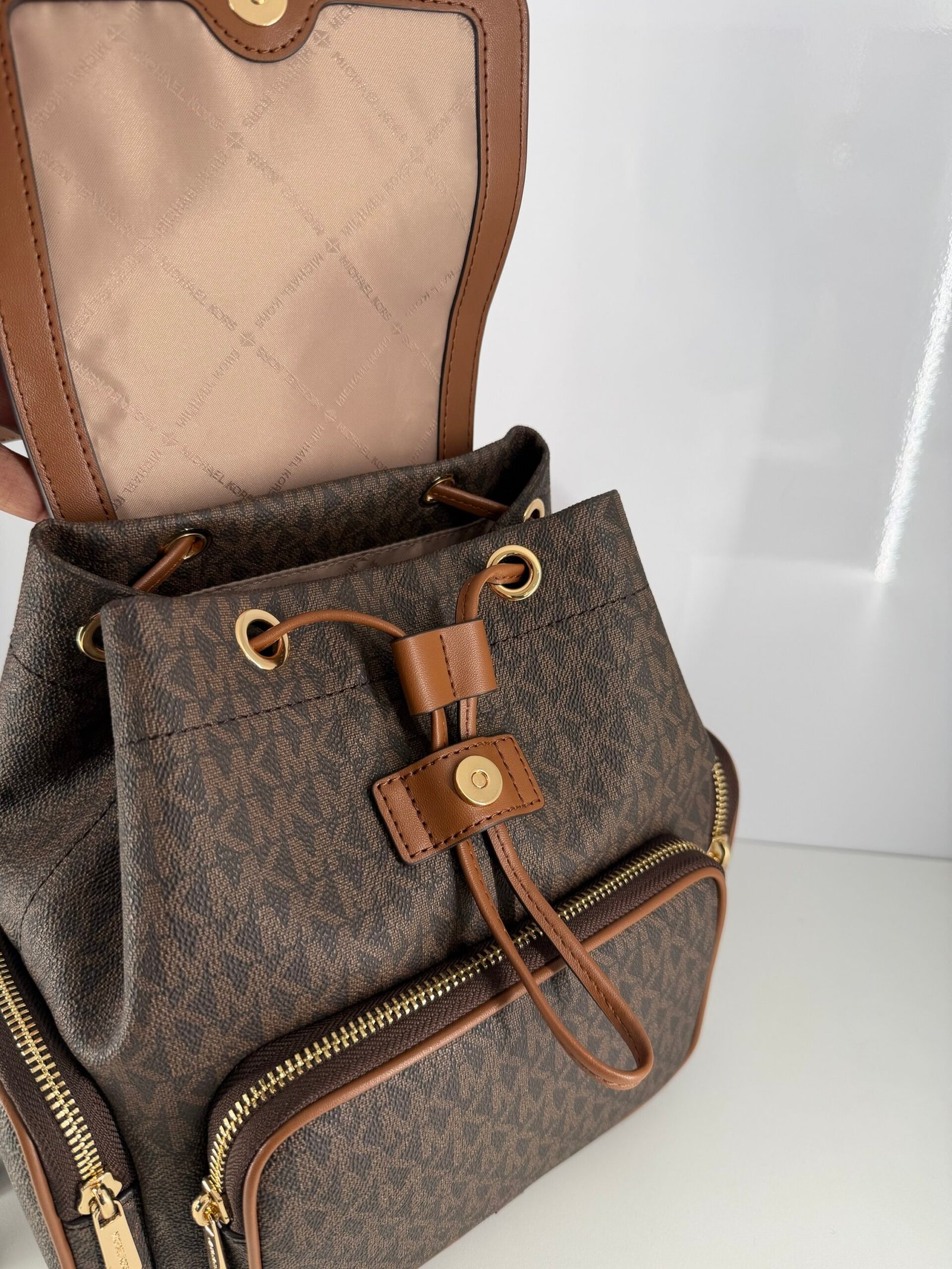Sac à Dos Michael Kors Merrit Brown M – Image 3