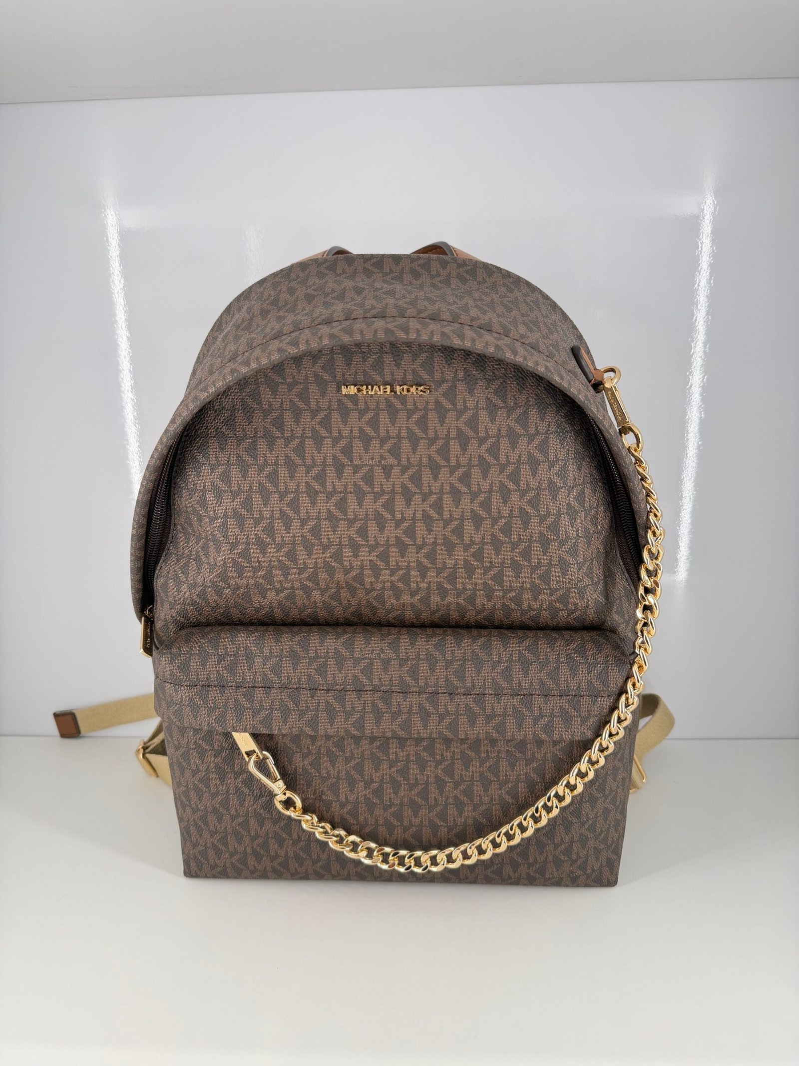 Sac à Dos Michael Kors Slater Chain Brown L