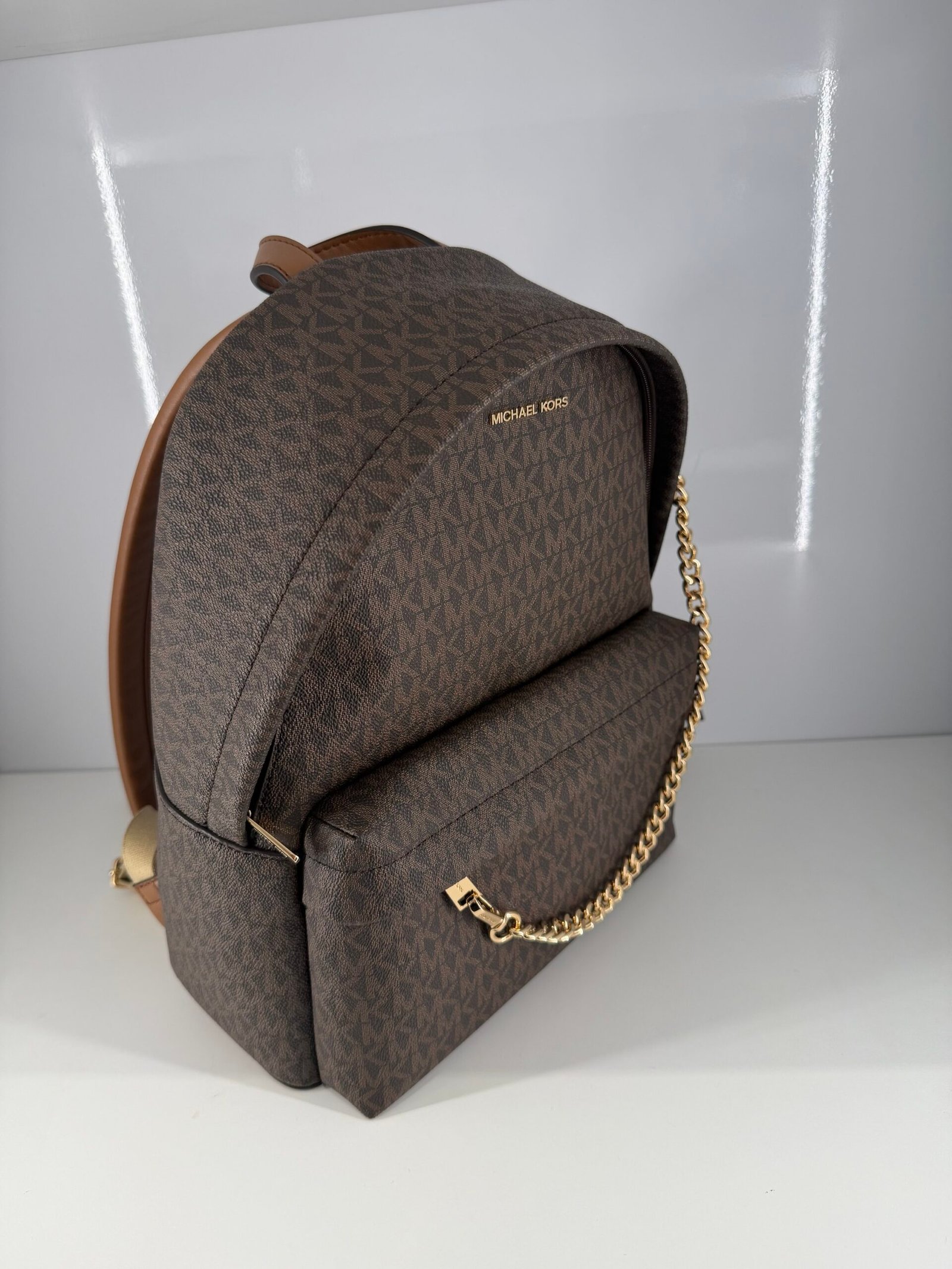 Sac à Dos Michael Kors Slater Chain Brown L – Image 2