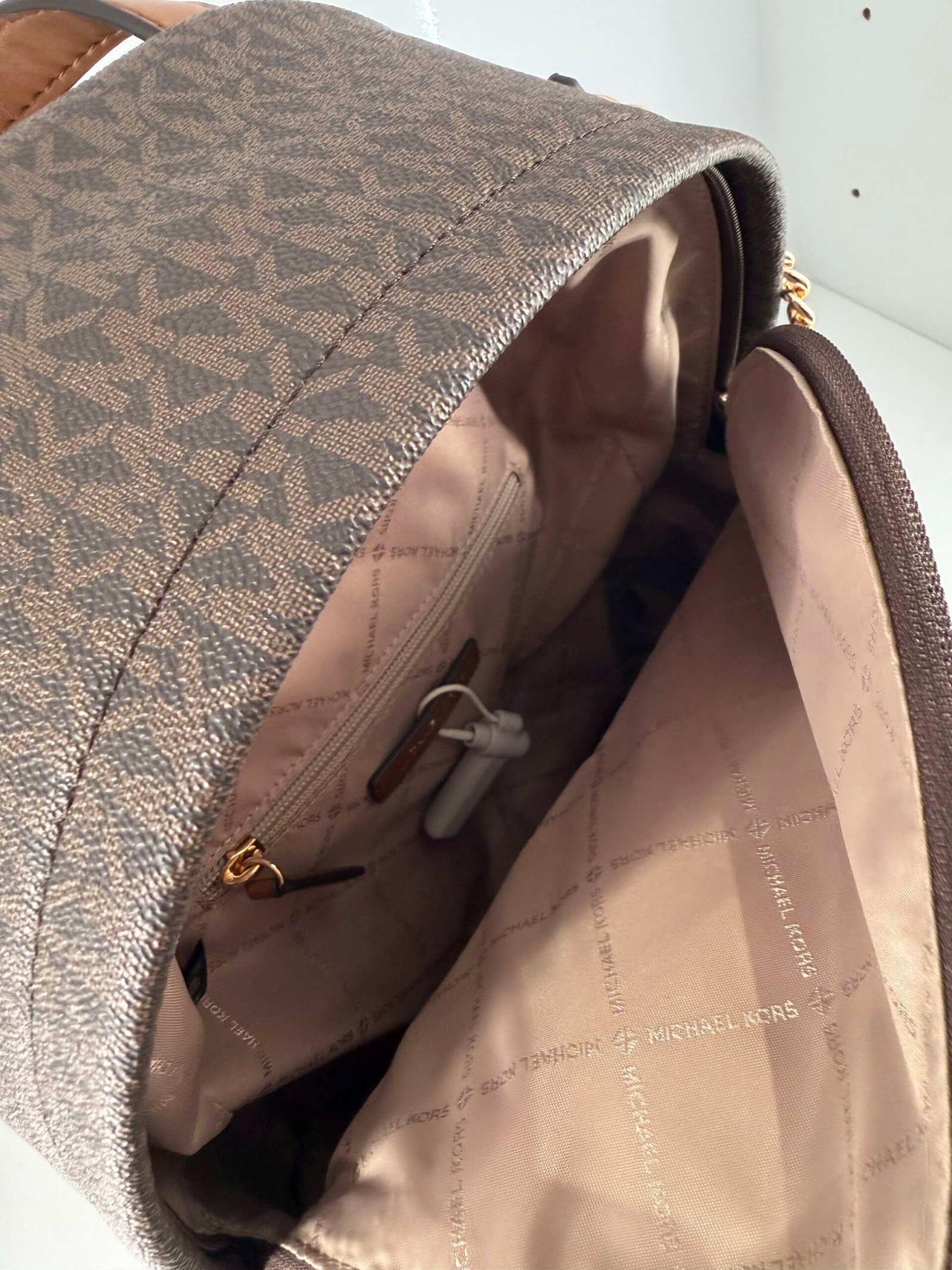 Sac à Dos Michael Kors Slater Chain Brown L – Image 3