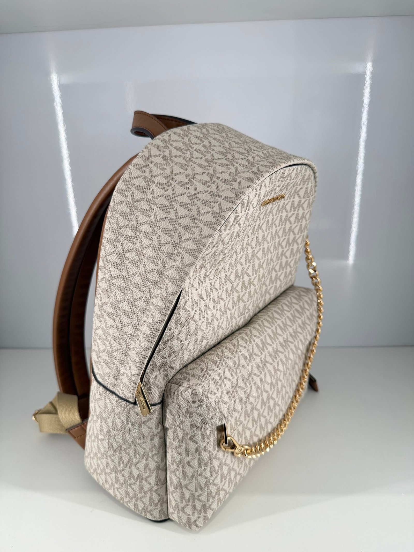 Sac à Dos Michael Kors Slater Chain Vanilla L – Image 2