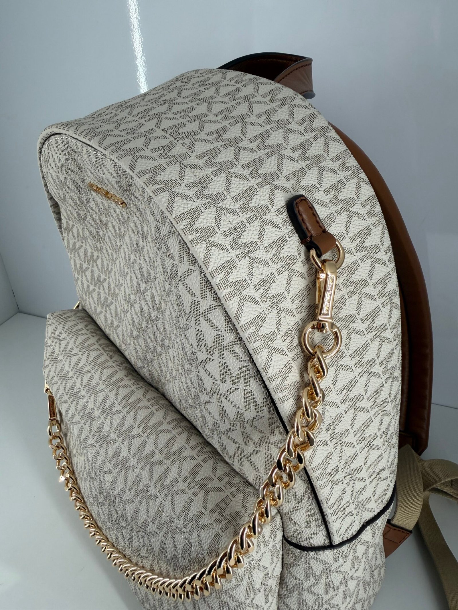 Sac à Dos Michael Kors Slater Chain Vanilla L – Image 3