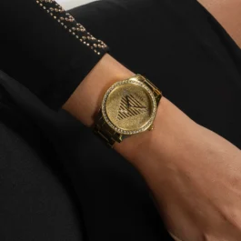 Montre Guess Lady pour Femme Or Strass