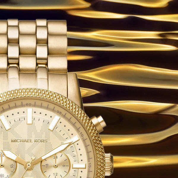 Montre Michael Kors Hutton pour Homme Doré – Image 7