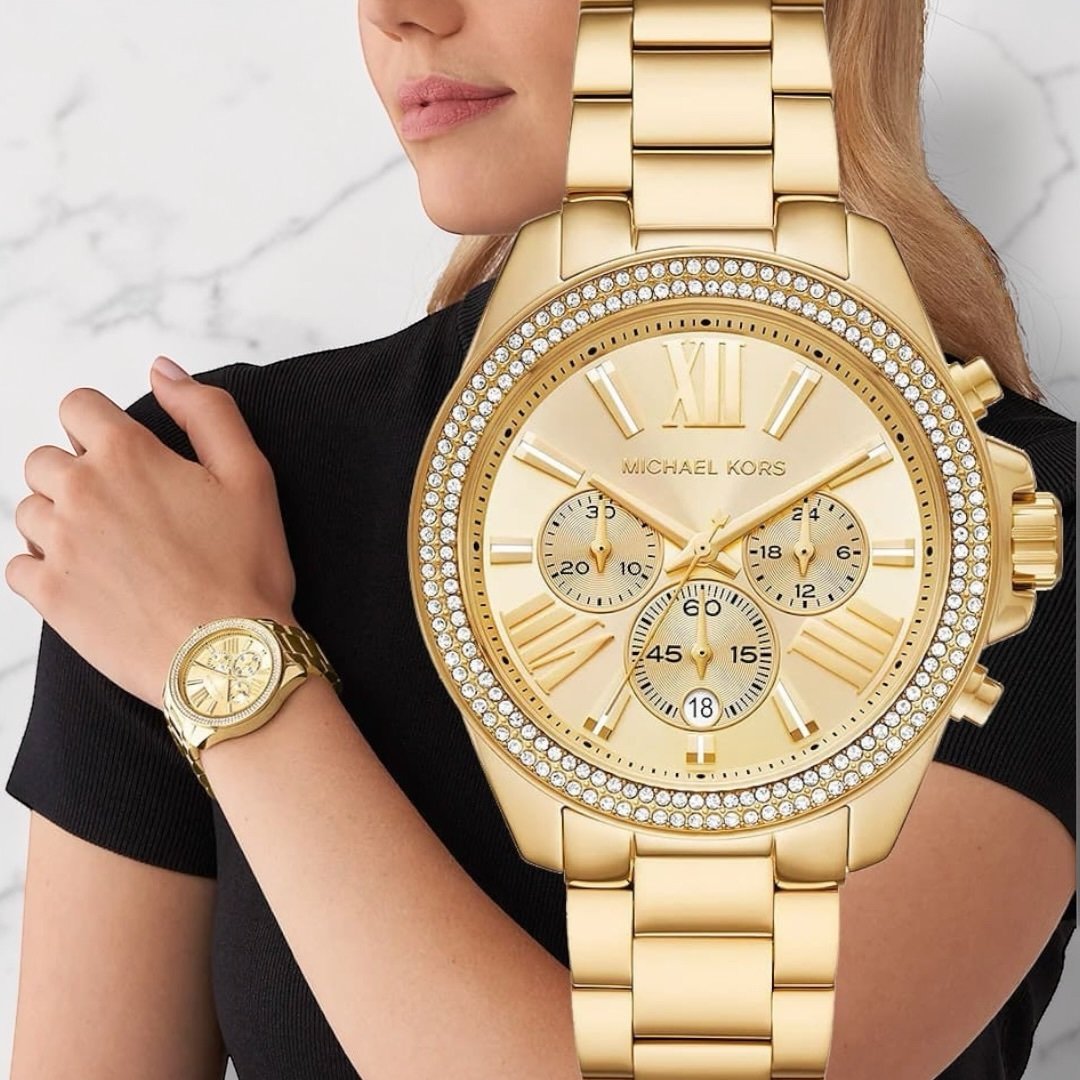 Montre Michael Kors Wren pour Femme Gold – Image 3