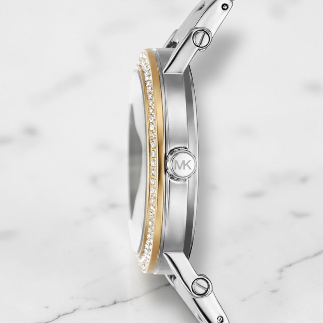 Montre Michael Kors Corey pour Femme Argenté Gold – Image 4