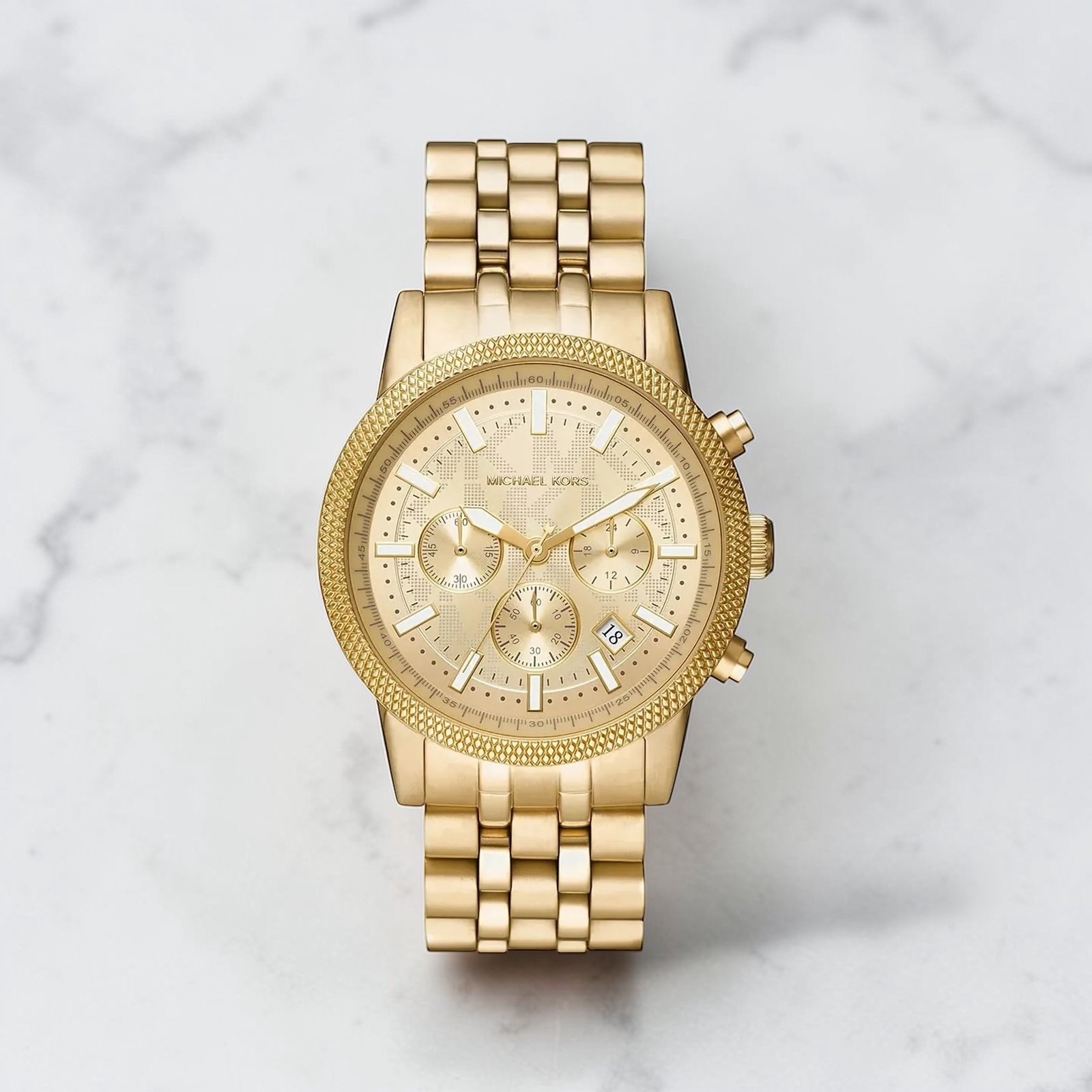 Montre Michael Kors Hutton pour Homme Doré