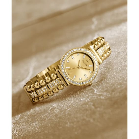 Montre Guess Gala pour Femme Or orné de strass – Image 7