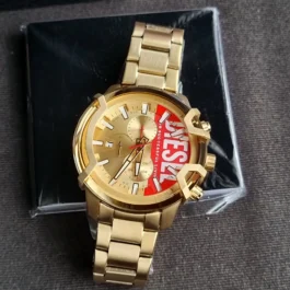 Montre Diesel Griffed Red Pour Homme Gold