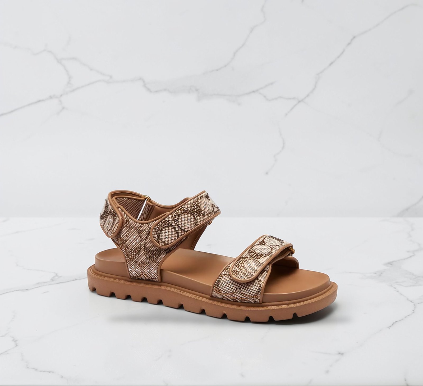 Sandale Coach Brynn En Jacquard Avec Cristaux