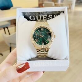 Montre Guess Cosmo pour Femme Or cadran vert