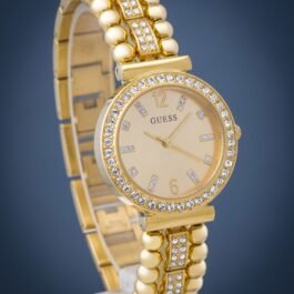 Montre Guess Gala pour Femme Or orné de strass