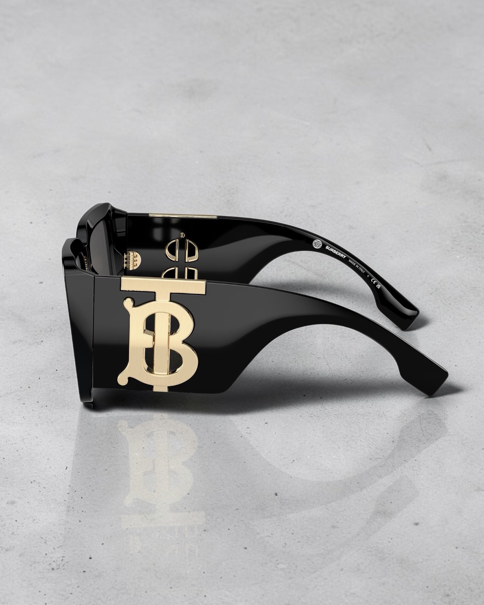 Lunettes De Soleil Burberry BE Noir – Image 2