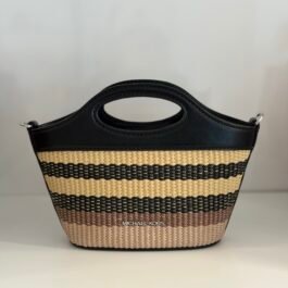 Mini Sac à Bandoulière Michael Kors Tatum Black à Rayure XS