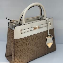 Sac À Bandoulière Guess Renita Satchel Blanc-Brown