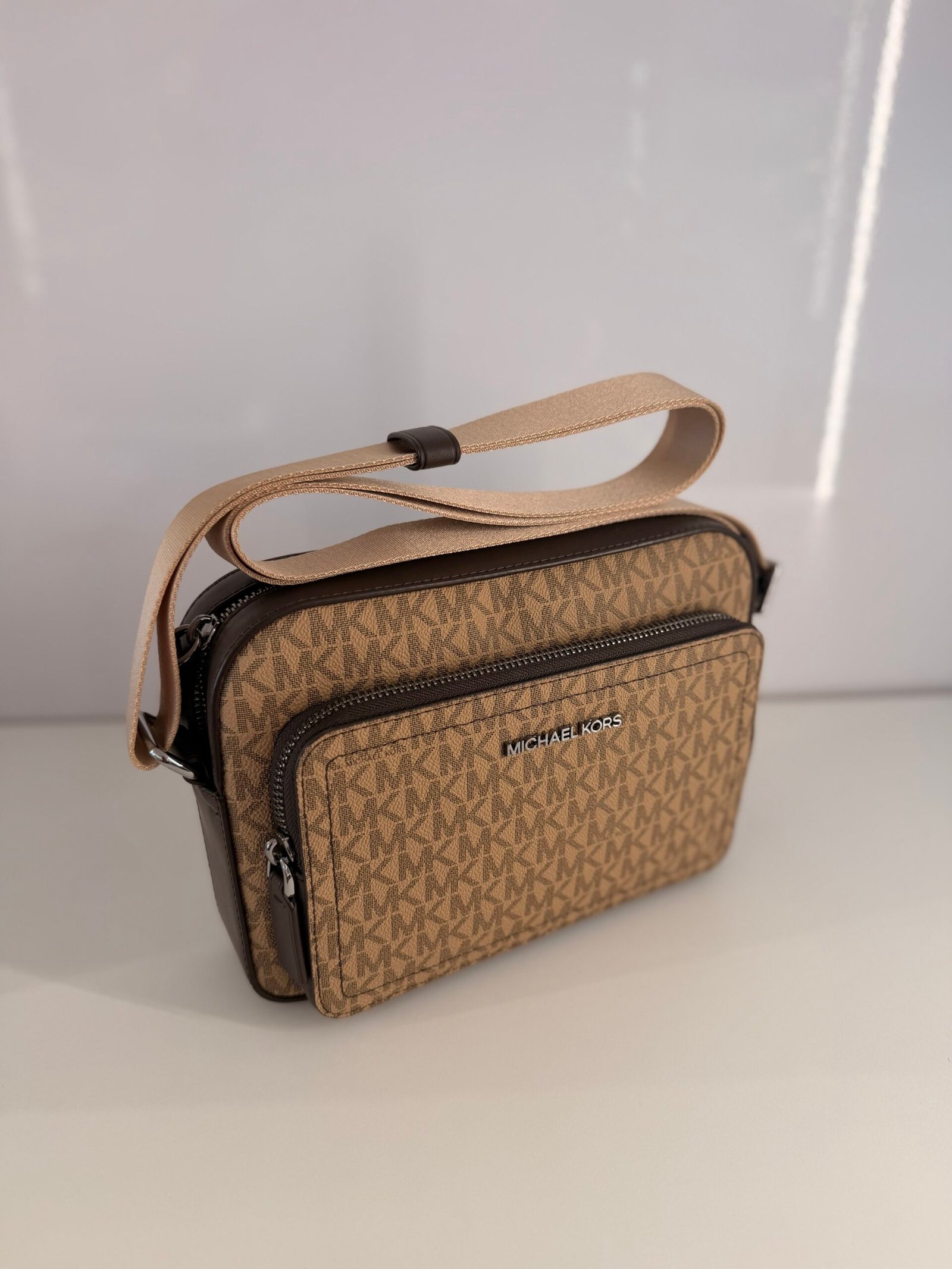 Sacoche À Bandoulière Michael Kors Cooper Ew Homme Marron – Image 3