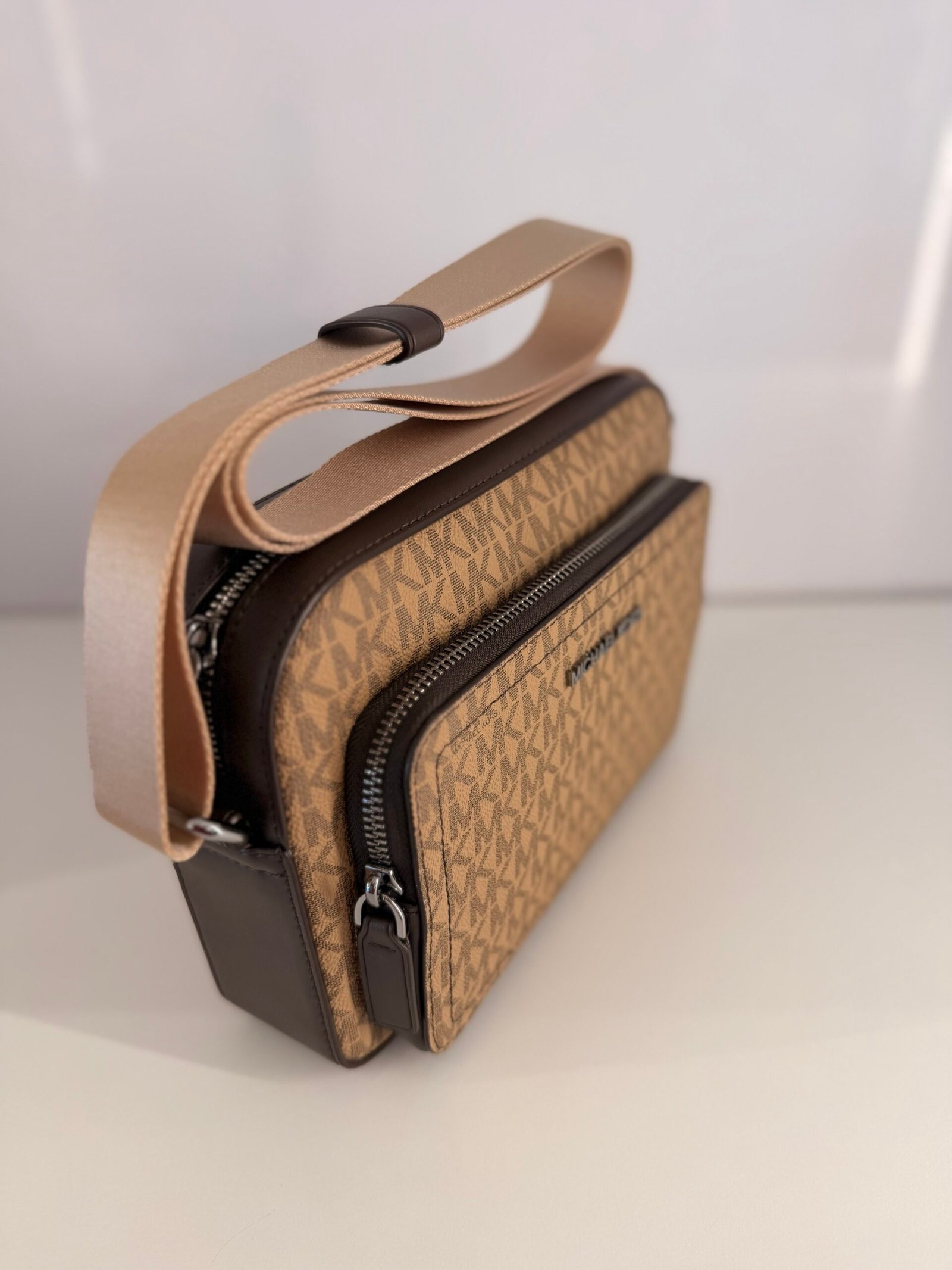 Sacoche À Bandoulière Michael Kors Cooper Ew Homme Marron – Image 2