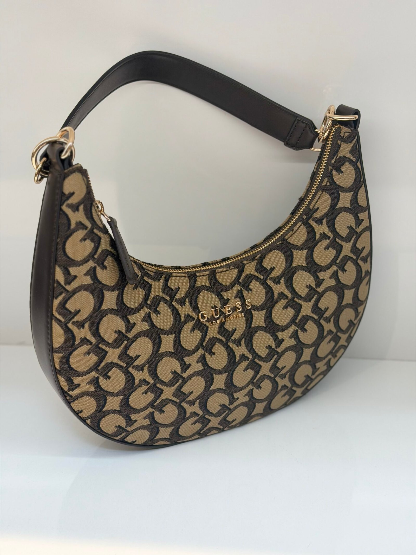 Sac À Bandoulière en Lune Guess Haylen Brown – Image 2