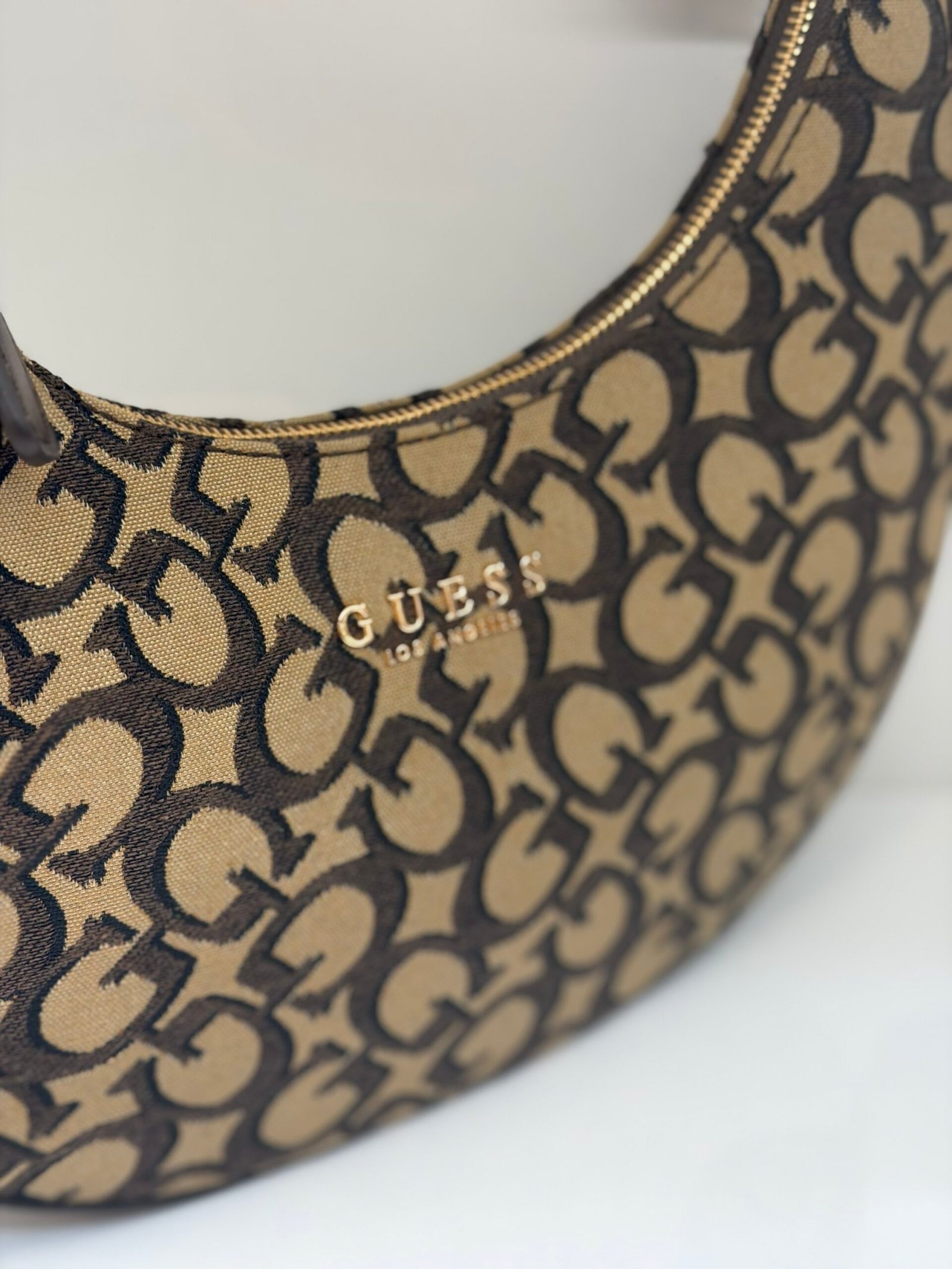 Sac À Bandoulière en Lune Guess Haylen Brown – Image 3