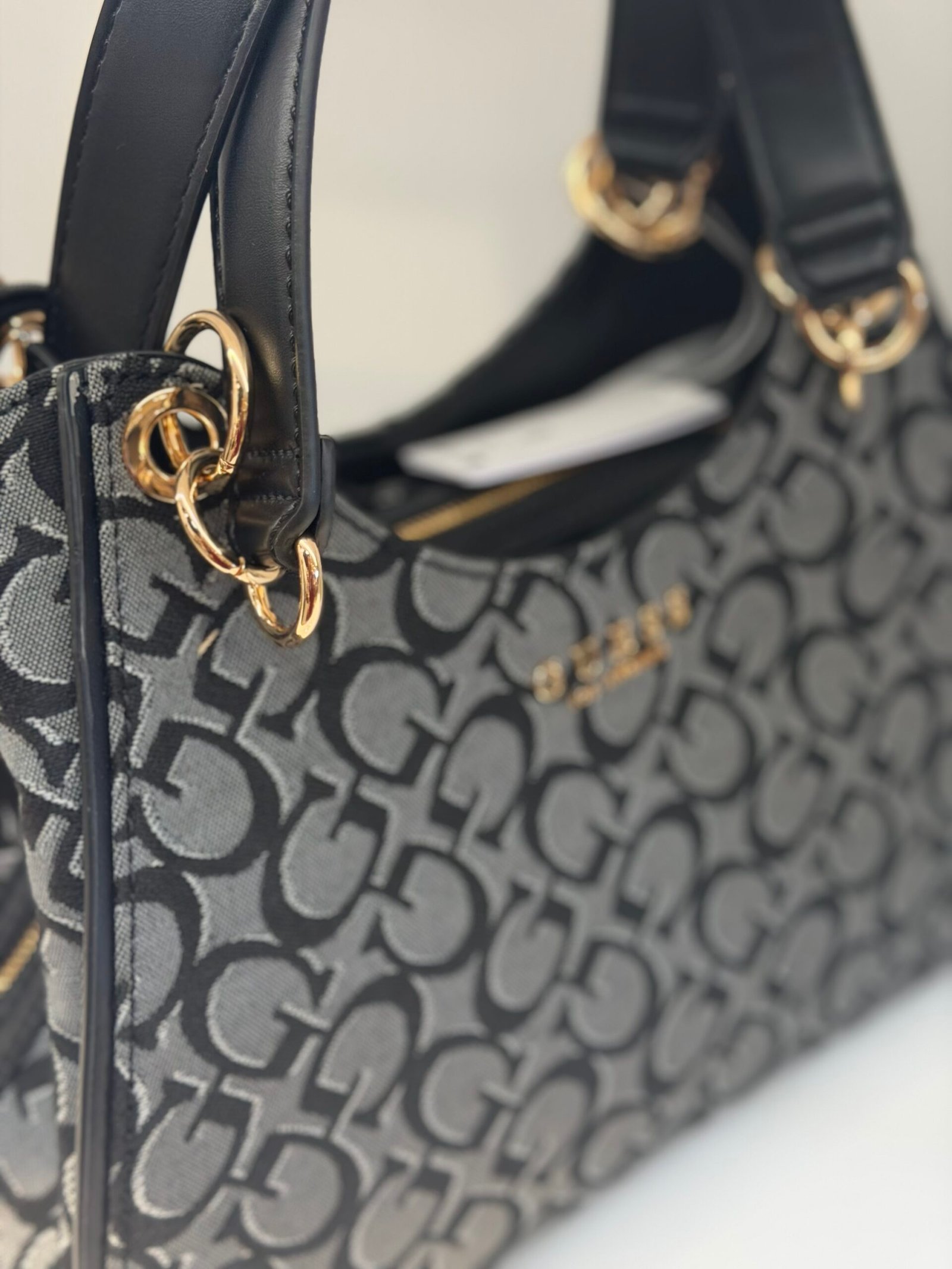 Sac À Main Guess Satchel HAY Black L – Image 3