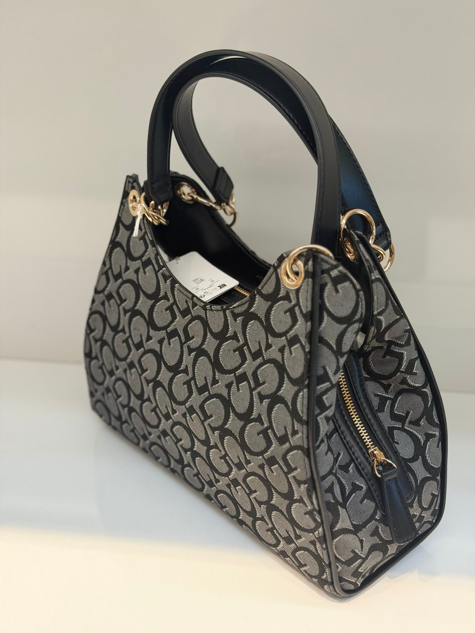 Sac À Main Guess Satchel HAY Black L – Image 4