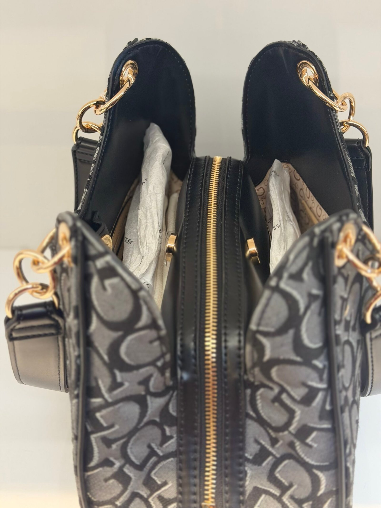 Sac À Main Guess Satchel HAY Black L – Image 5