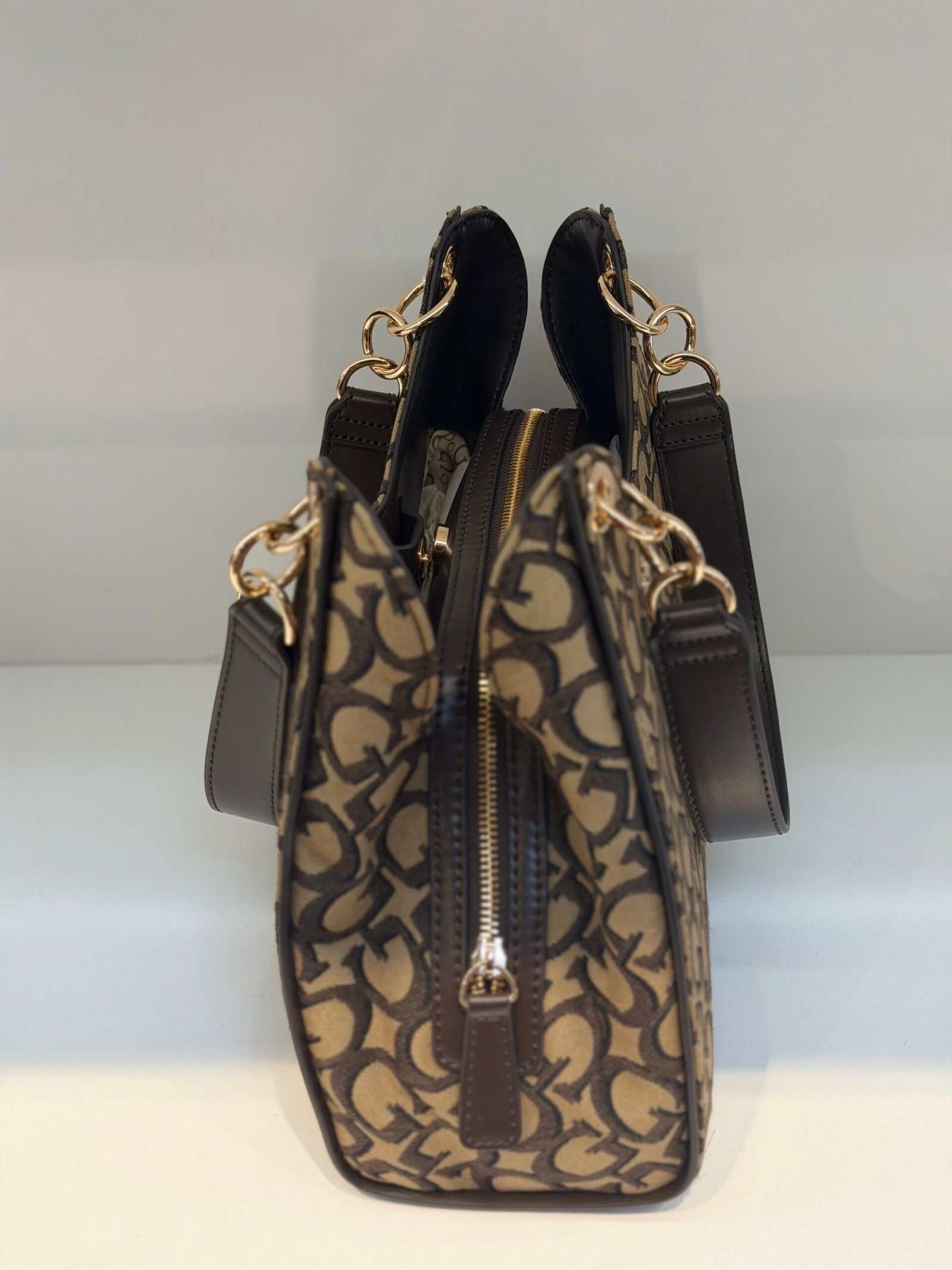 Sac À Main Guess Satchel HAY Brown L – Image 5