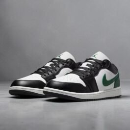 Air Jordan 1 Low Black Gorge Green