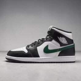 Air Jordan  1 Mid Black Gorge Green
