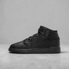Air Jordan 1 Mid Gs Black