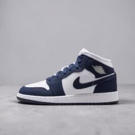 Air Jordan 1 Mid Gs Obsidian Bleu Navy