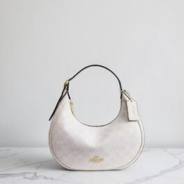 Sac À Bandoulière Coach Emily En Toile White