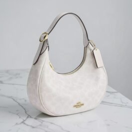 Sac À Bandoulière Coach Emily En Toile White